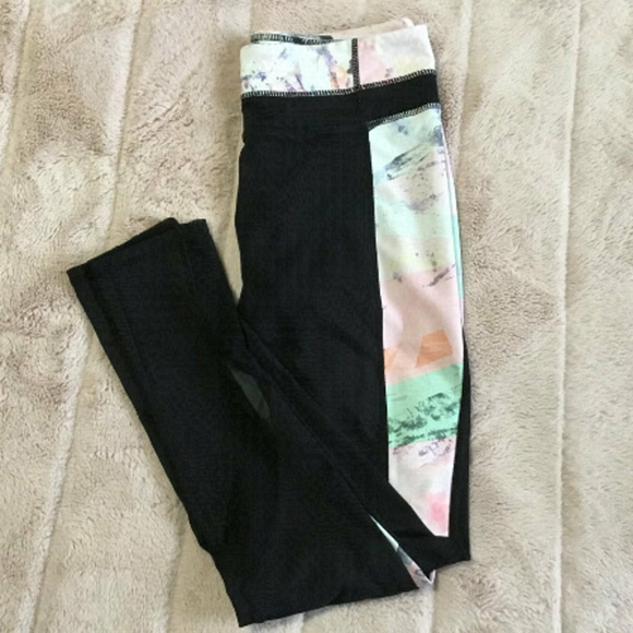 Garage Leggings Pink/Coral/Green/Grey - Picture 1 of 10